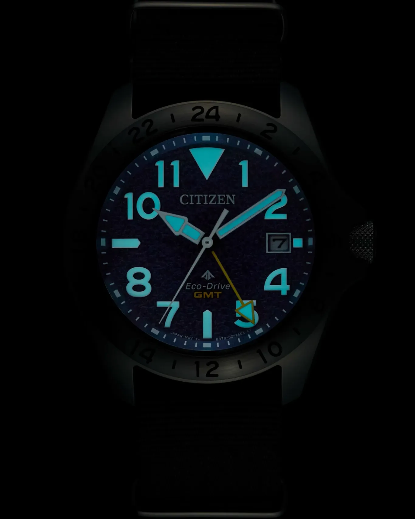 Promaster Land GMT Navy Dial Nylon Strap BJ7150-09L | CITIZEN
